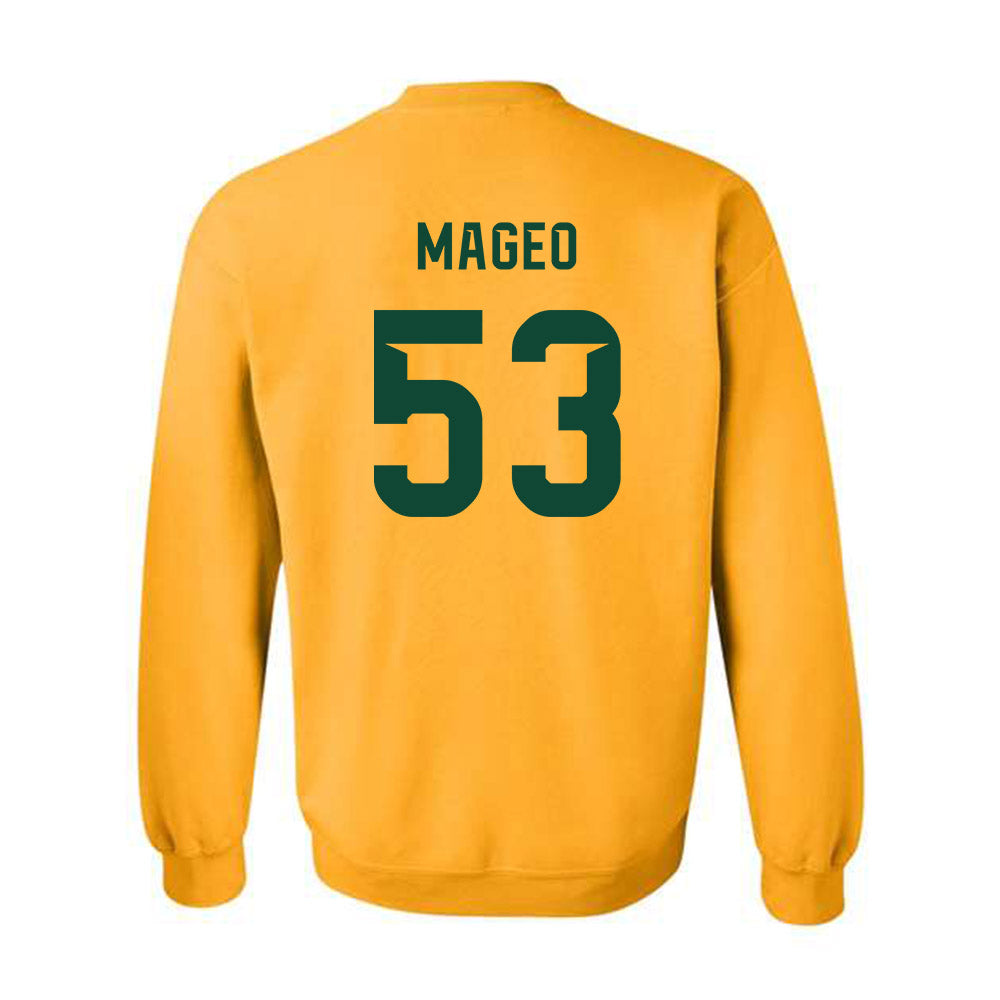 Baylor - NCAA Football : Ronnie Mageo - Go Gold Shersey Crewneck Sweatshirt-1