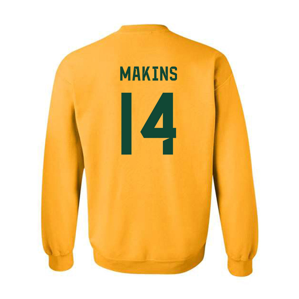 Baylor - NCAA Football : Kj Makins - Go Gold Shersey Crewneck Sweatshirt-1