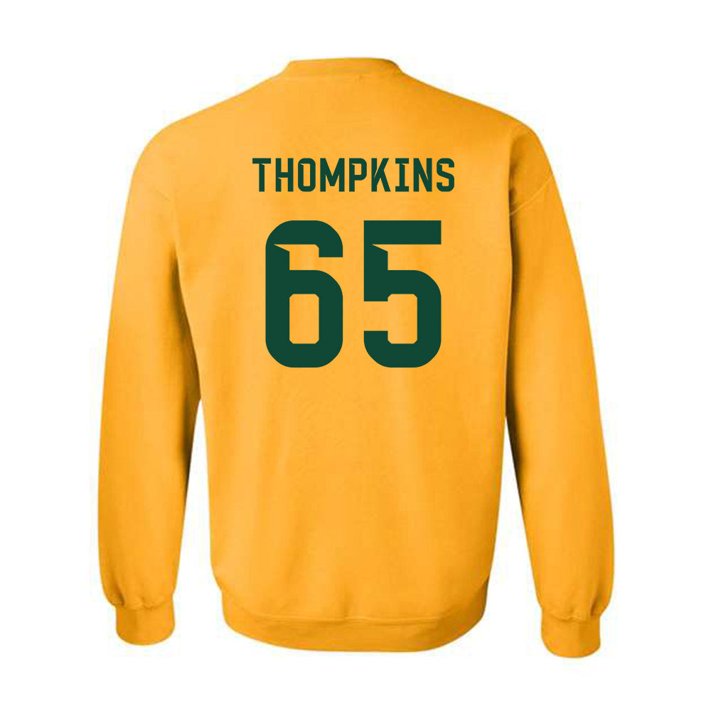 Baylor - NCAA Football : Sean Thompkins - Go Gold Shersey Crewneck Sweatshirt-1