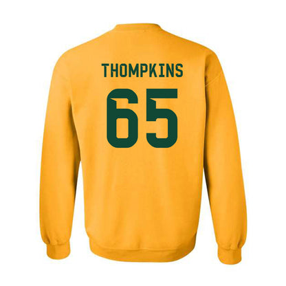 Baylor - NCAA Football : Sean Thompkins - Go Gold Shersey Crewneck Sweatshirt-1