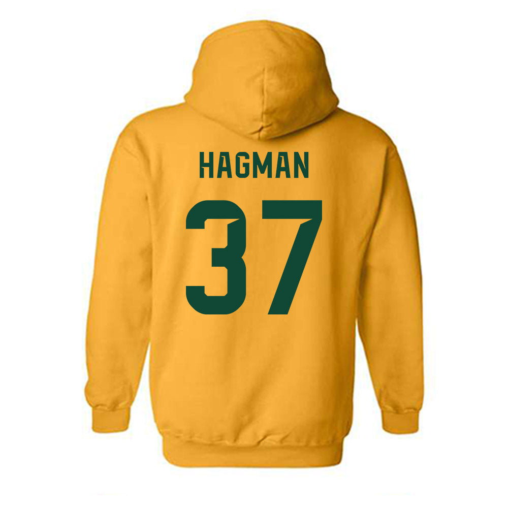 Baylor - NCAA Football : Joseph Hagman - Go Gold Shersey Hooded Sweatshirt-1