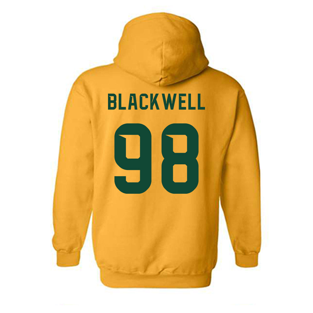 Baylor - NCAA Football : Jackson Blackwell - Go Gold Shersey Hooded Sweatshirt-1
