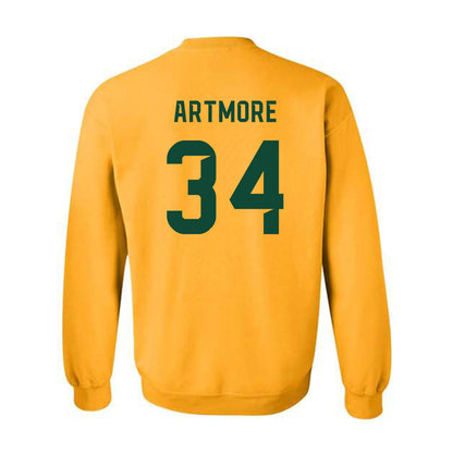 Baylor - NCAA Football : MJ Artmore - Go Gold Shersey Crewneck Sweatshirt-1