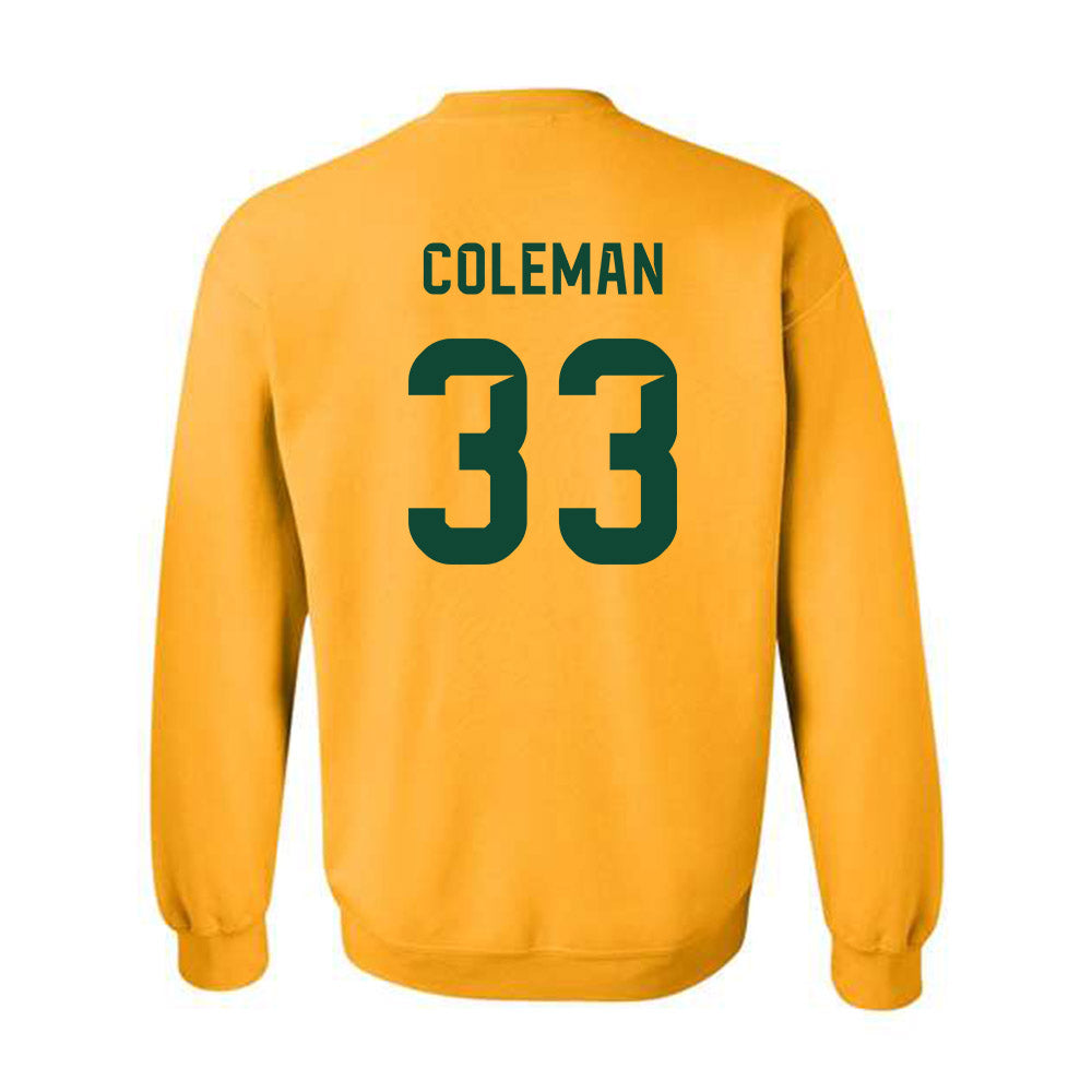 Baylor - NCAA Football : DJ COLEMAN - Go Gold Shersey Crewneck Sweatshirt-1