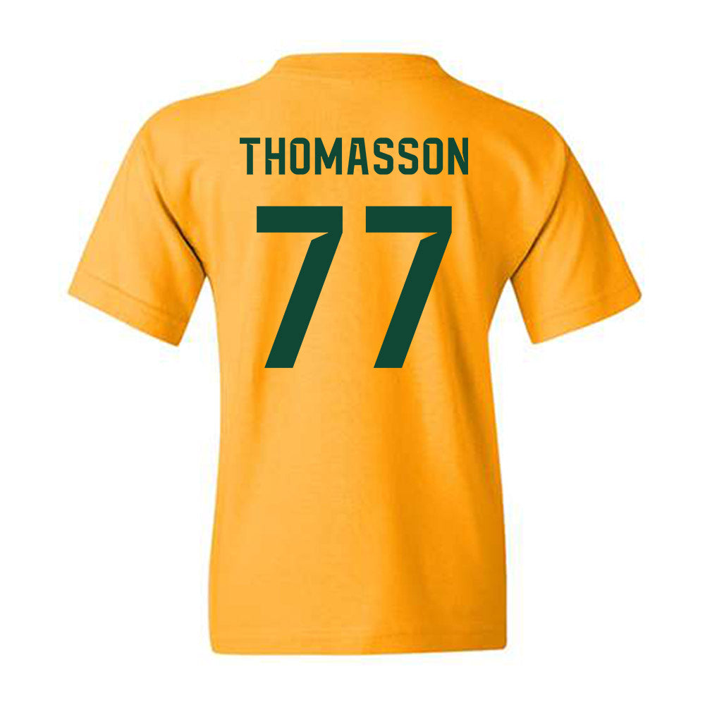Baylor - NCAA Football : Colton Thomasson - Go Gold Shersey Youth T-Shirt-1