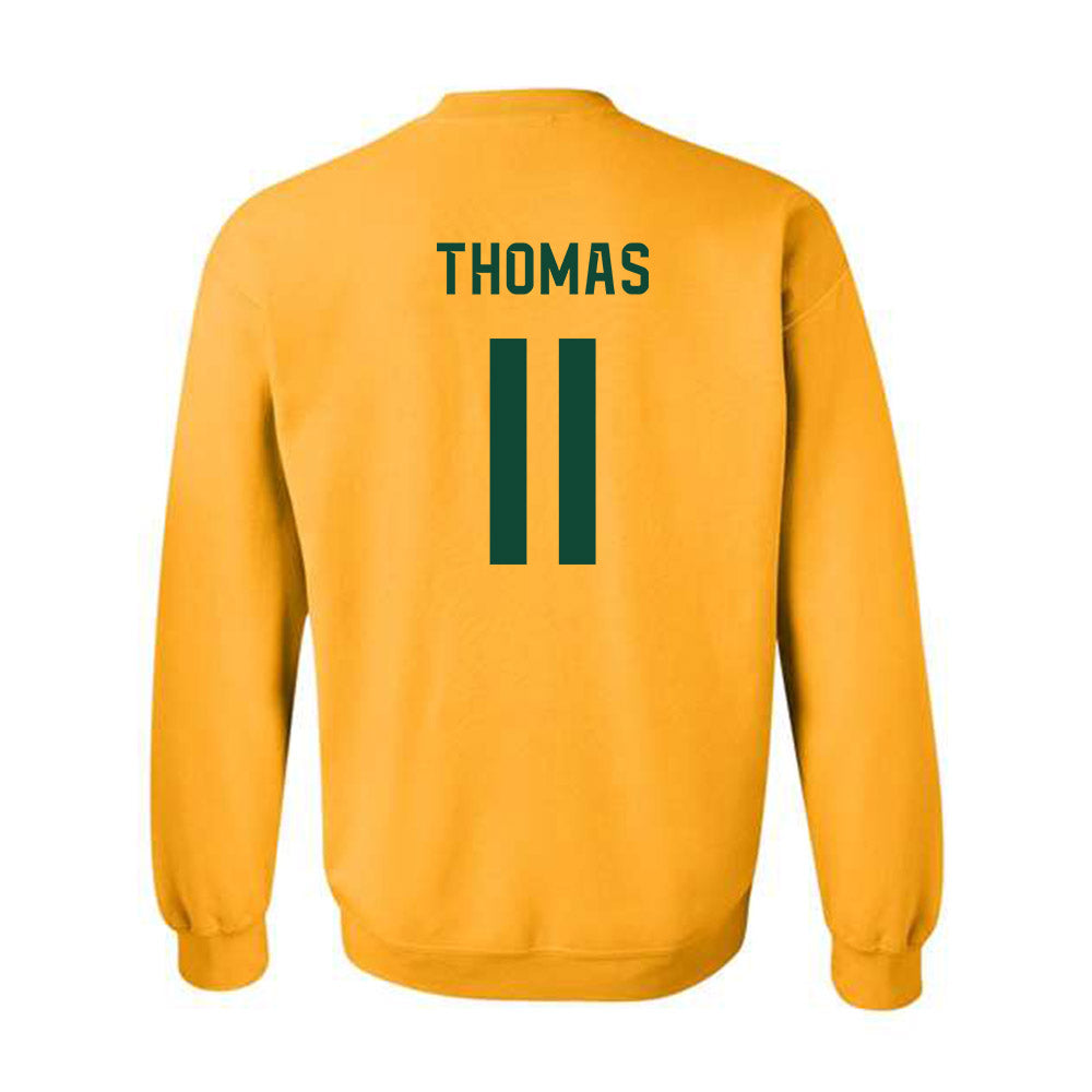 Baylor - NCAA Football : Keaton Thomas - Go Gold Shersey Crewneck Sweatshirt-1