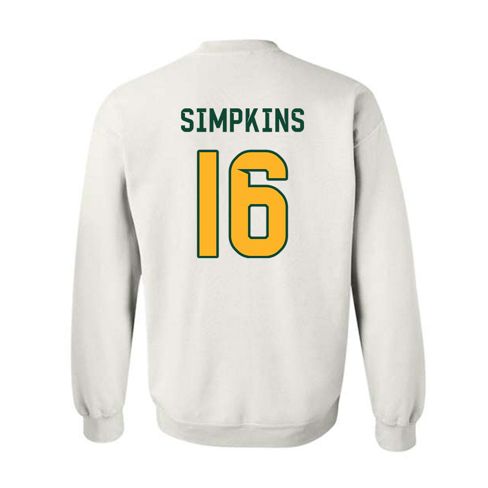 Baylor - NCAA Football : Kendrick Simpkins - Homecoming Shersey Crewneck Sweatshirt-1
