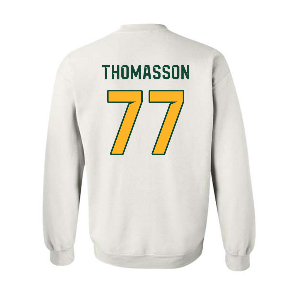 Baylor - NCAA Football : William Thomasson - Homecoming Shersey Crewneck Sweatshirt-1