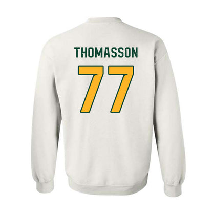 Baylor - NCAA Football : William Thomasson - Homecoming Shersey Crewneck Sweatshirt-1