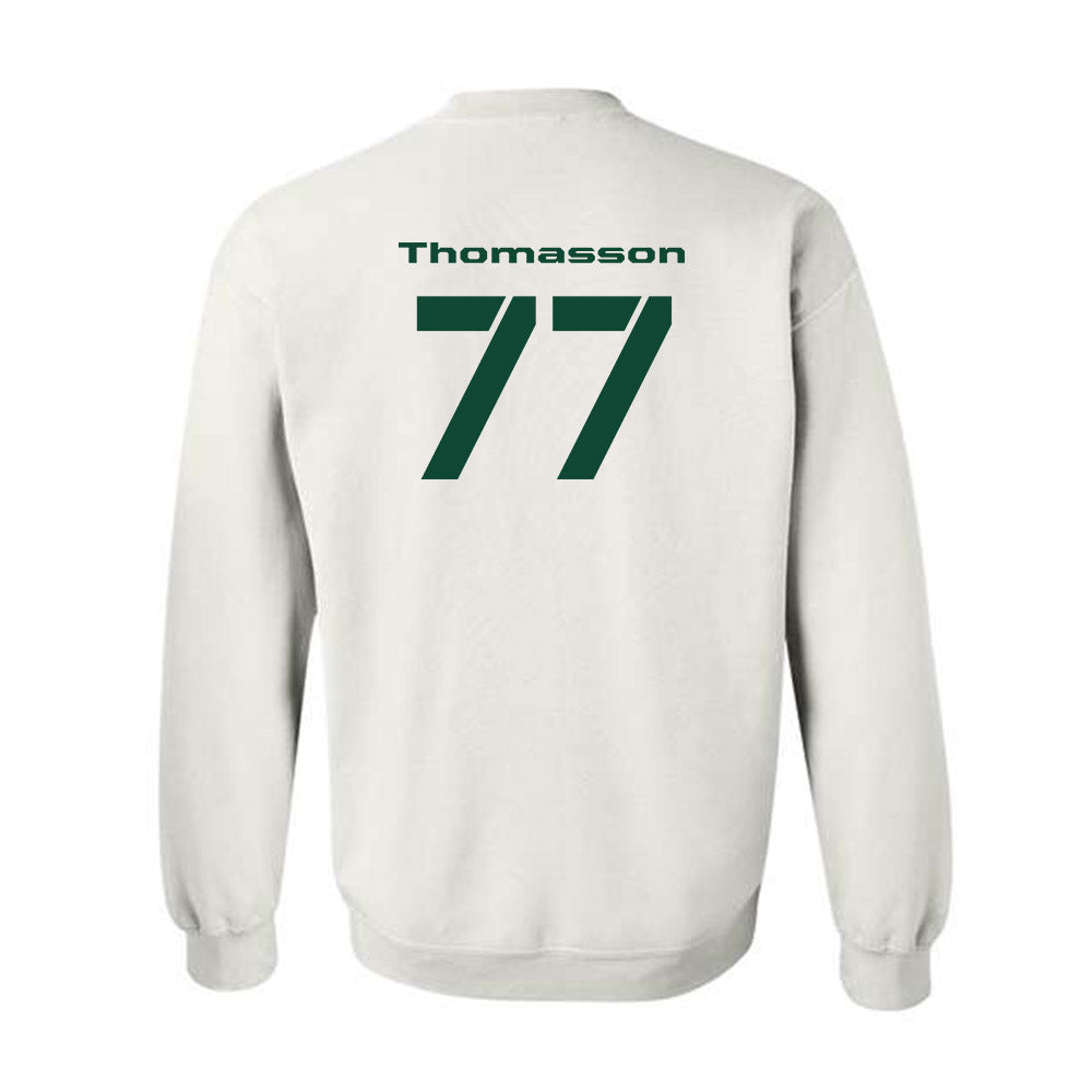 Baylor - NCAA Football : Colton Thomasson - Salute to Service Shersey Crewneck Sweatshirt-1