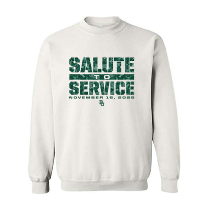 Baylor - NCAA Football : Kole Wilson - Salute to Service Shersey Crewneck Sweatshirt-0