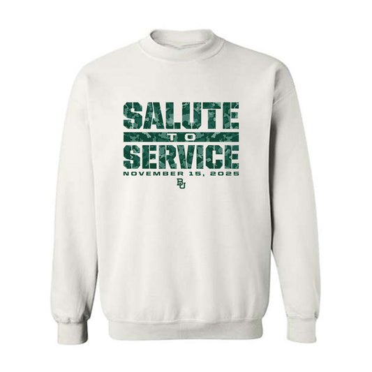 Baylor - NCAA Football : Wilson Eseme III - Salute to Service Shersey Crewneck Sweatshirt-0