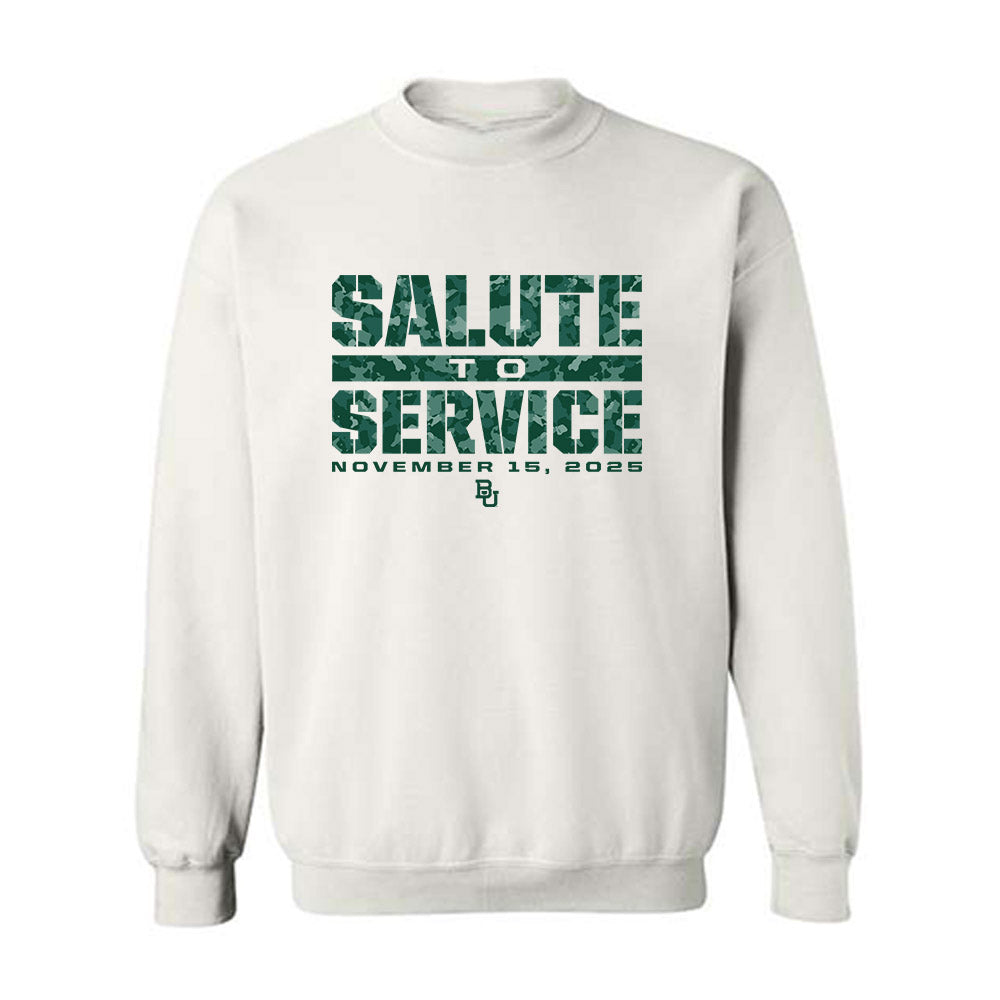 Baylor - NCAA Football : Michael Johnson Jr - Salute to Service Shersey Crewneck Sweatshirt-0