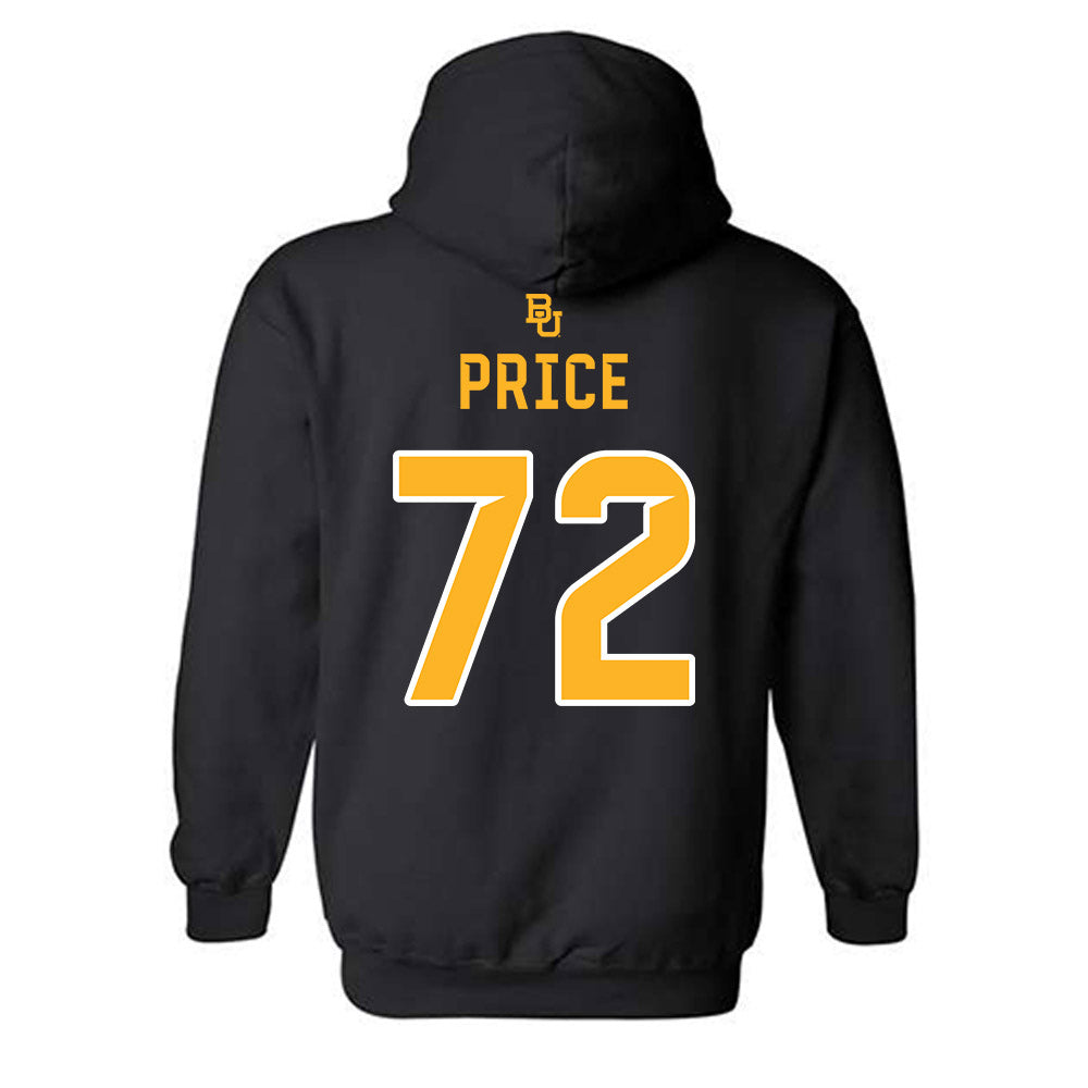 Baylor - NCAA Football : Coleton Price - 254 Day Shersey Hooded Sweatshirt-1