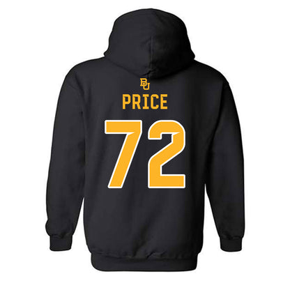 Baylor - NCAA Football : Coleton Price - 254 Day Shersey Hooded Sweatshirt-1