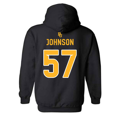 Baylor - NCAA Football : Christopher Johnson - 254 Day Shersey Hooded Sweatshirt-1