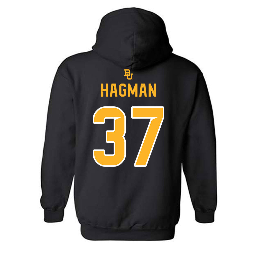 Baylor - NCAA Football : Joseph Hagman - 254 Day Shersey Hooded Sweatshirt-1