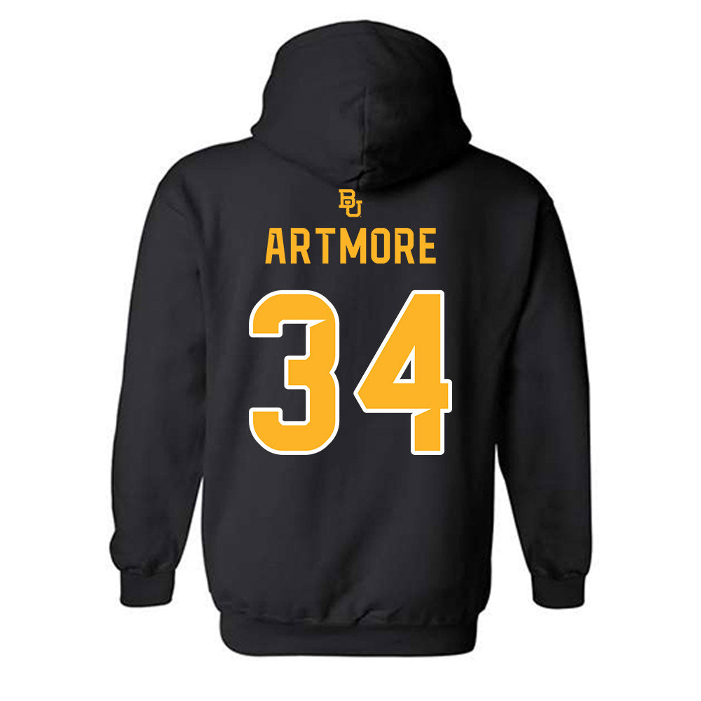 Baylor - NCAA Football : MJ Artmore - 254 Day Shersey Hooded Sweatshirt-1