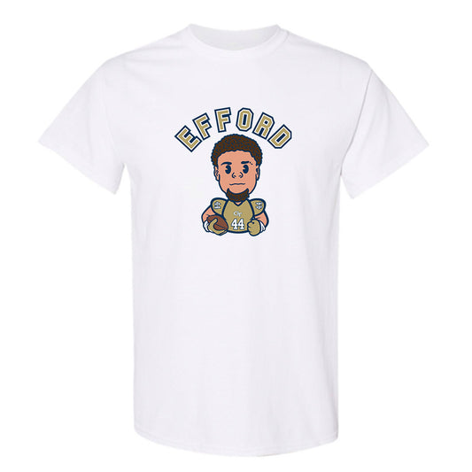 Georgia Tech - NCAA Football : Kyle Efford - Caricature T-Shirt-0