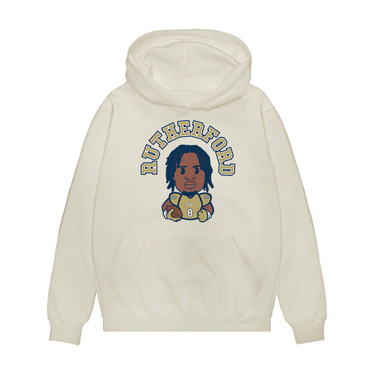 Georgia Tech - NCAA Football : Malik Rutherford - Caricature Premium Hooded Sweatshirt-0