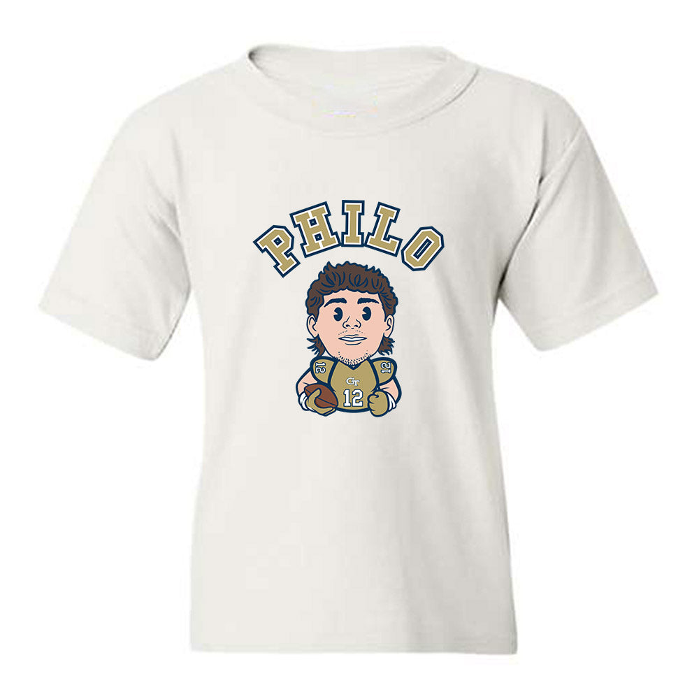 Georgia Tech - NCAA Football : Aaron Philo - Caricature Youth T-Shirt-0