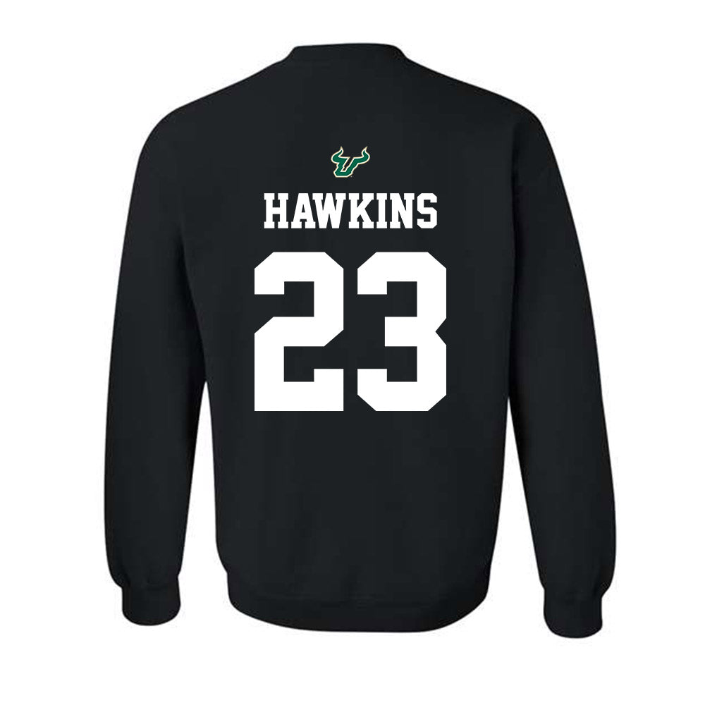 USF - NCAA Football : Cedrick Hawkins - Back in Black Shersey Crewneck Sweatshirt-1