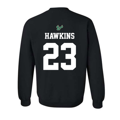 USF - NCAA Football : Cedrick Hawkins - Back in Black Shersey Crewneck Sweatshirt-1