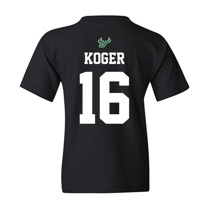 USF - NCAA Football : Jeremiah Koger - Back in Black Shersey Youth T-Shirt-1