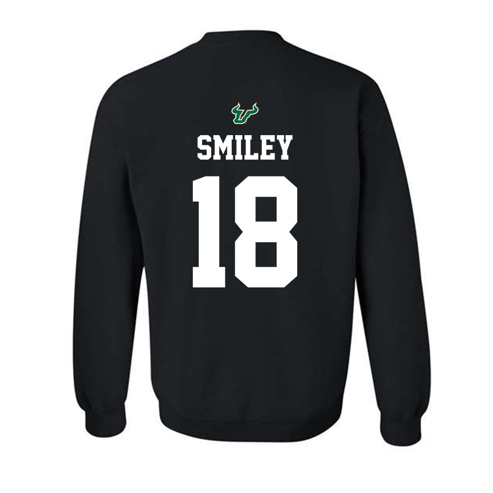 USF - NCAA Football : Levi Smiley - Back in Black Shersey Crewneck Sweatshirt-1