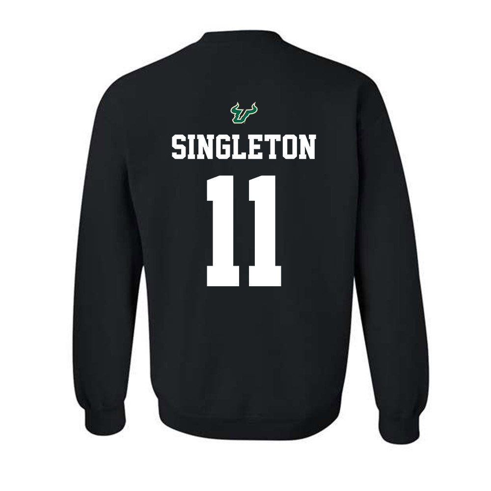 USF - NCAA Football : Keshaun Singleton - Back in Black Shersey Crewneck Sweatshirt-1