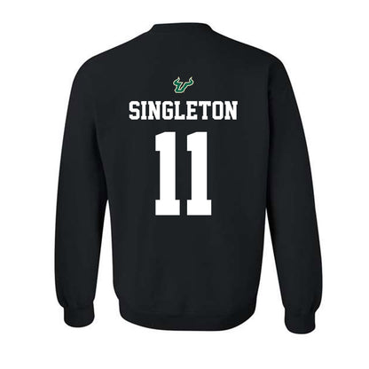 USF - NCAA Football : Keshaun Singleton - Back in Black Shersey Crewneck Sweatshirt-1