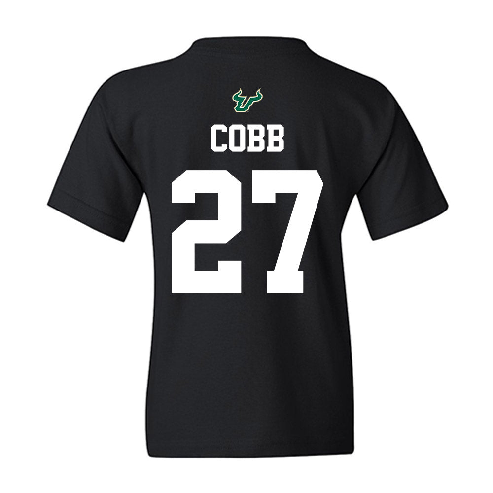 USF - NCAA Football : Cameron Cobb - Back in Black Shersey Youth T-Shirt-1