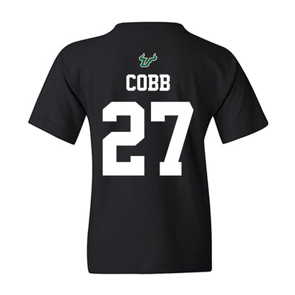 USF - NCAA Football : Cameron Cobb - Back in Black Shersey Youth T-Shirt-1