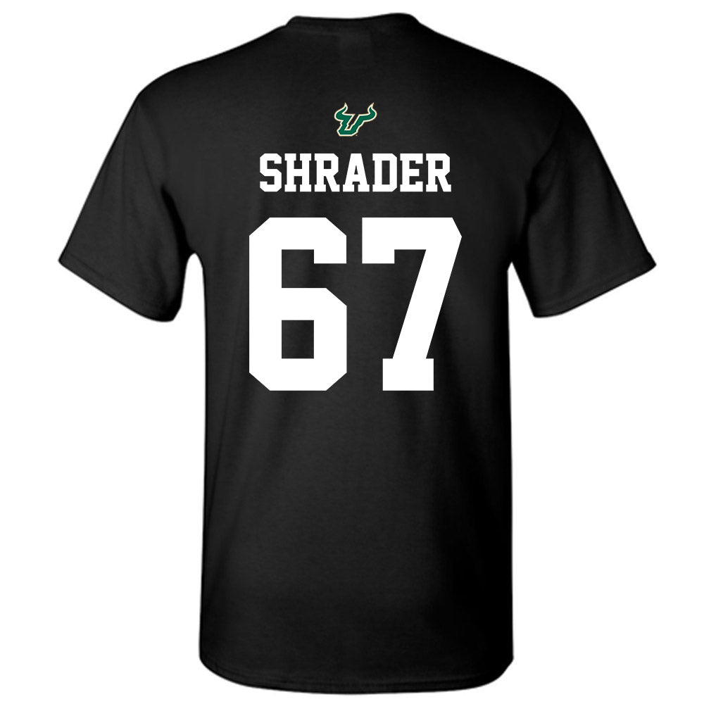 USF - NCAA Football : Thomas Shrader - Back in Black Shersey T-Shirt-1