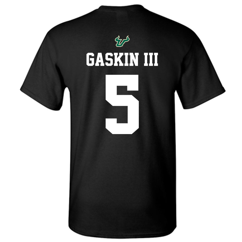 USF - NCAA Football : Fred Gaskin III - Back in Black Shersey T-Shirt-1