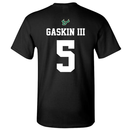 USF - NCAA Football : Fred Gaskin III - Back in Black Shersey T-Shirt-1
