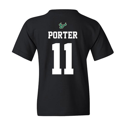 USF - NCAA Football : Joshua Porter - Back in Black Shersey Youth T-Shirt-1