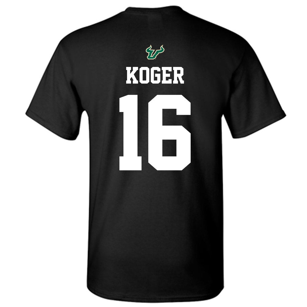USF - NCAA Football : Jeremiah Koger - Back in Black Shersey T-Shirt-1