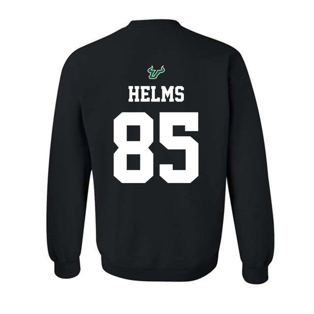 USF - NCAA Football : Christian Helms - Back in Black Shersey Crewneck Sweatshirt-1