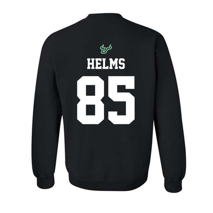 USF - NCAA Football : Christian Helms - Back in Black Shersey Crewneck Sweatshirt-1