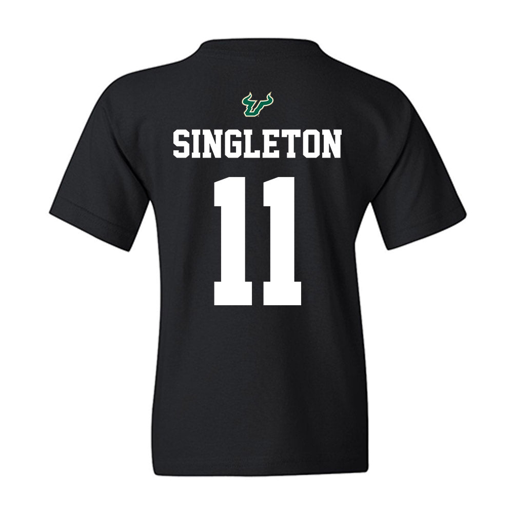 USF - NCAA Football : Keshaun Singleton - Back in Black Shersey Youth T-Shirt-1