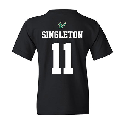 USF - NCAA Football : Keshaun Singleton - Back in Black Shersey Youth T-Shirt-1