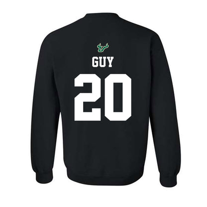 USF - NCAA Football : Izaiah Guy - Back in Black Shersey Crewneck Sweatshirt-1