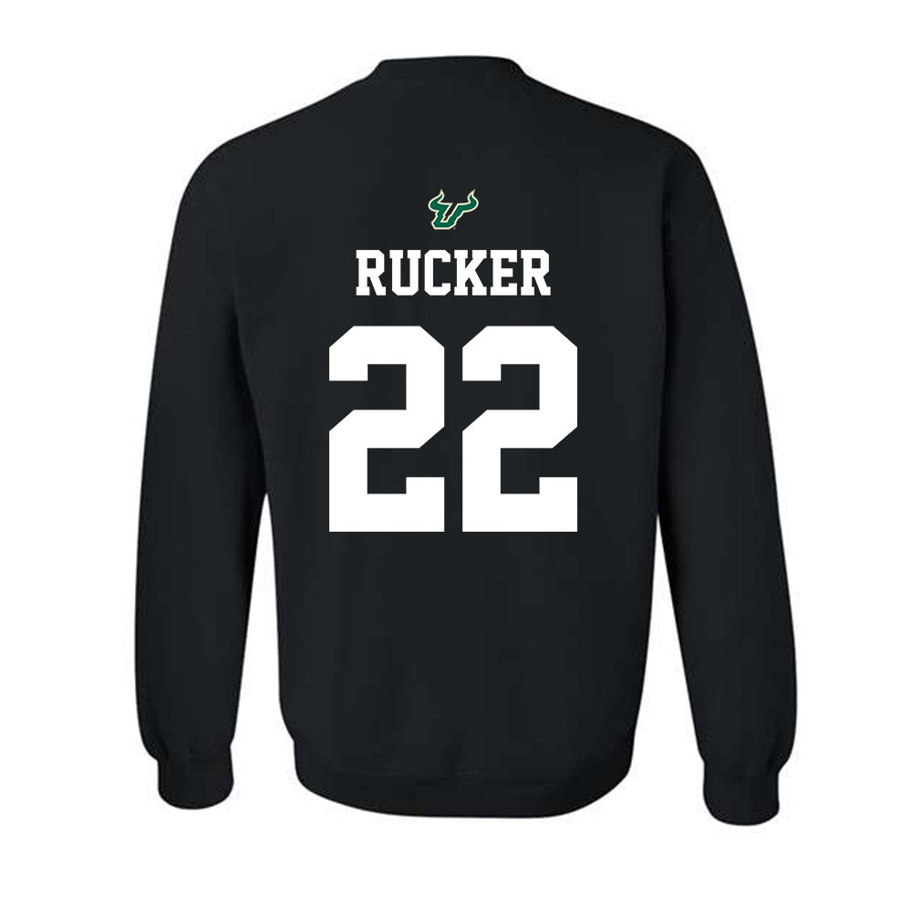 USF - NCAA Football : Deshawn Rucker - Back in Black Shersey Crewneck Sweatshirt-1