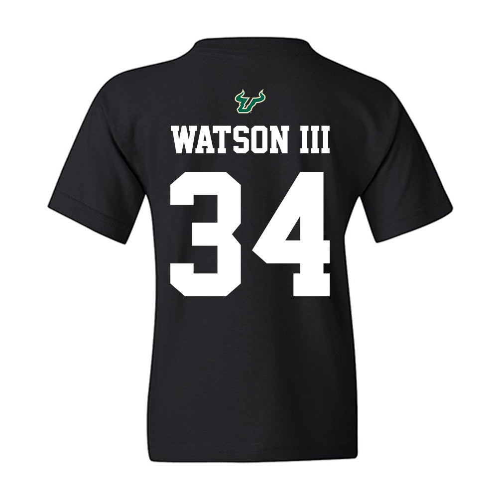 USF - NCAA Football : Rico Watson III - Back in Black Shersey Youth T-Shirt-1
