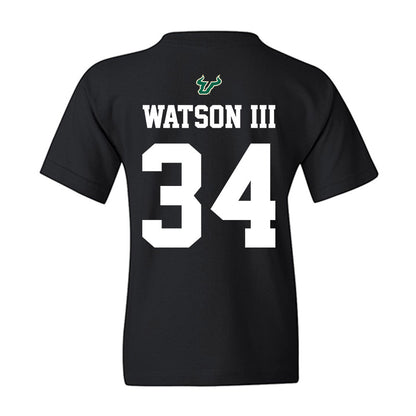 USF - NCAA Football : Rico Watson III - Back in Black Shersey Youth T-Shirt-1