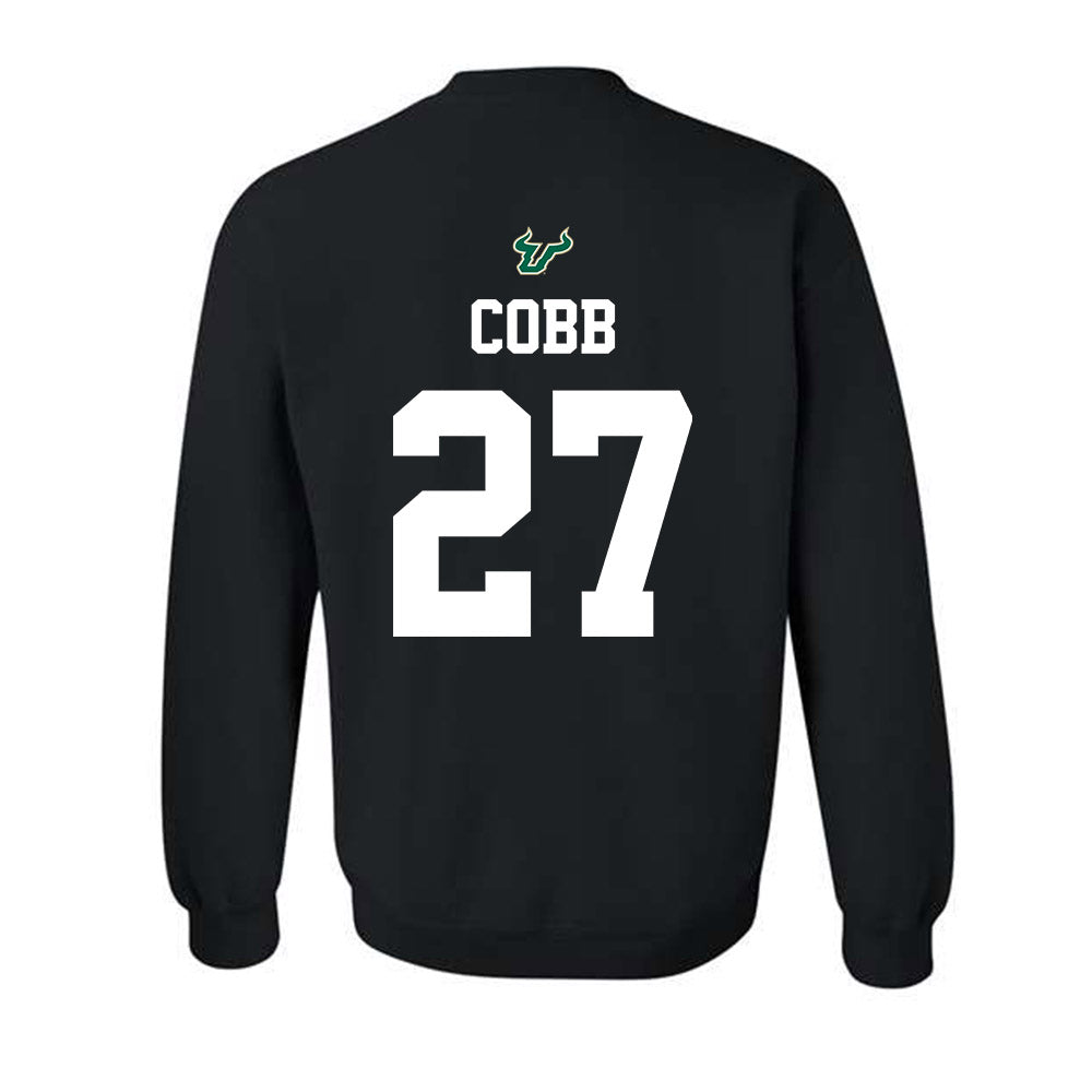 USF - NCAA Football : Cameron Cobb - Back in Black Shersey Crewneck Sweatshirt-1