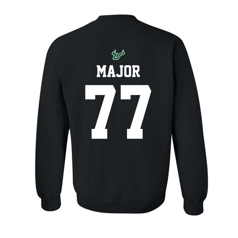 USF - NCAA Football : Tyreek Major - Back in Black Shersey Crewneck Sweatshirt-1