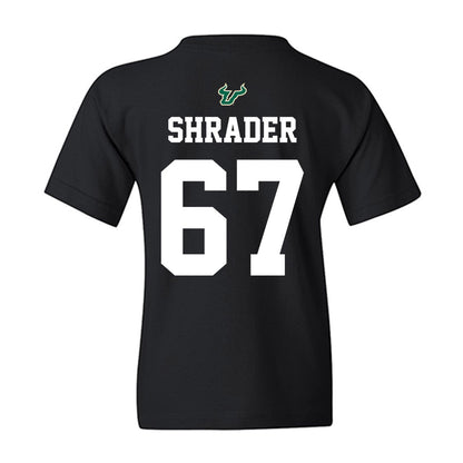 USF - NCAA Football : Thomas Shrader - Back in Black Shersey Youth T-Shirt-1