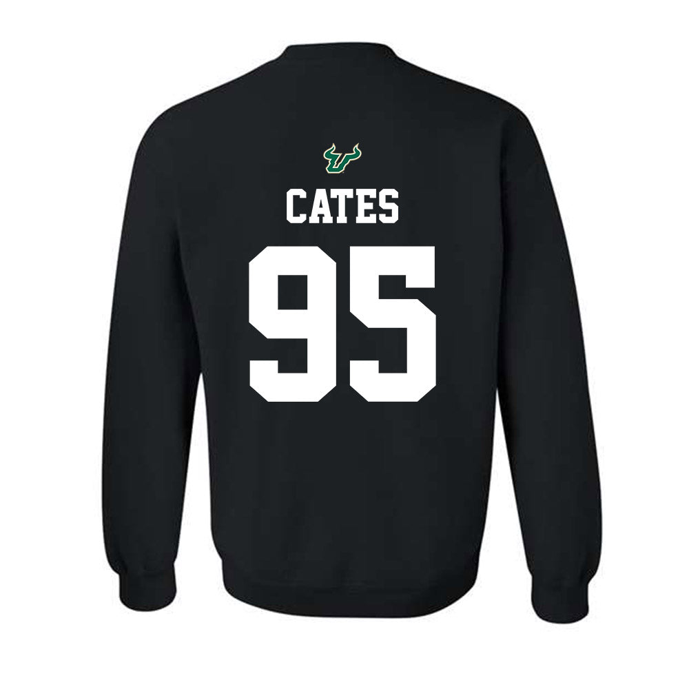 USF - NCAA Football : Garrett Cates - Back in Black Shersey Crewneck Sweatshirt-1